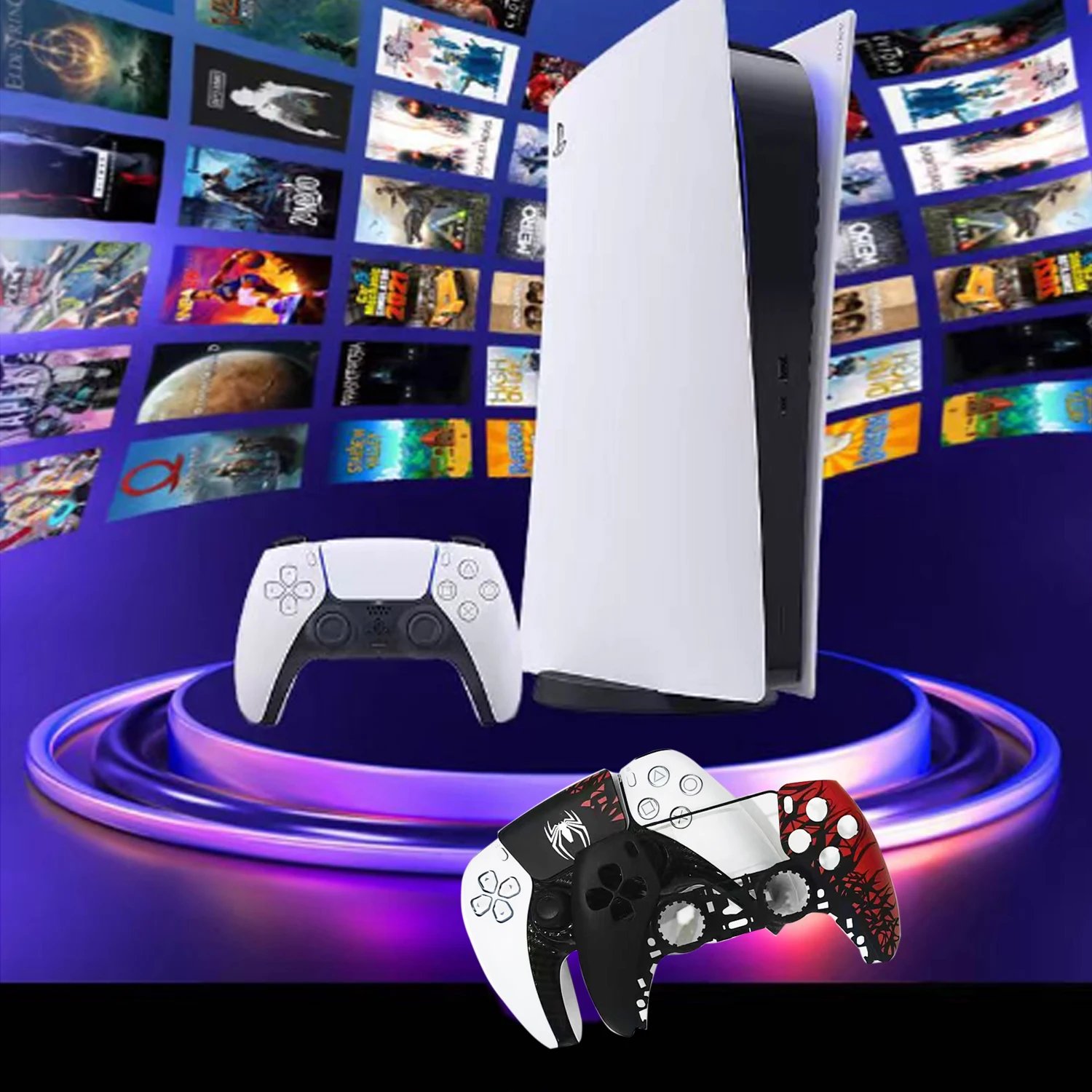 غطاء بديل لوحدة التحكم PS5، ملحقات محيطية PS5، غطا...