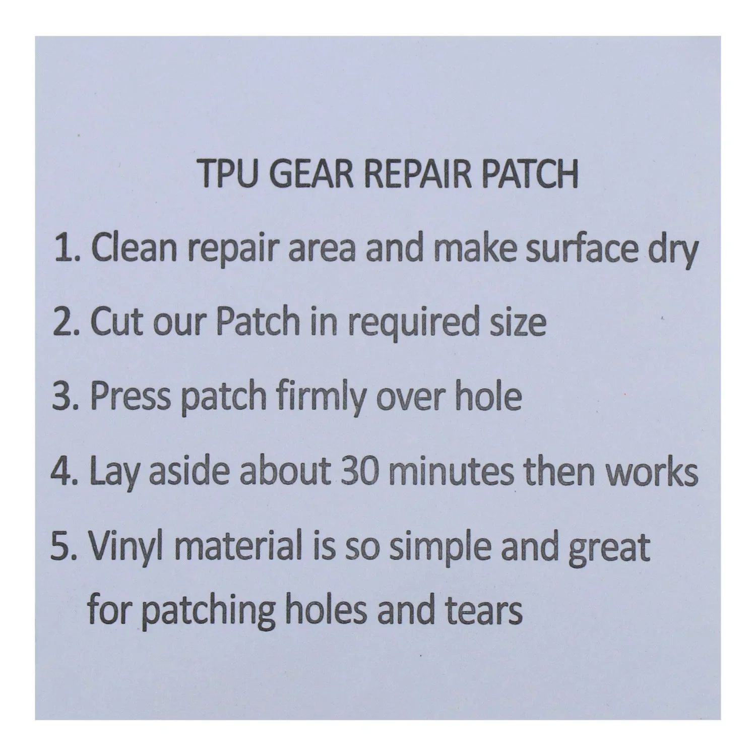 Transparent TPU Inflatable Product Repair Patch Swimming Ring Air Mattress Leaking Tape for Boat Yacht Repairing Clothing Access