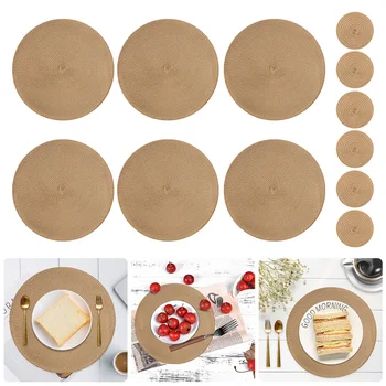 12-Piece Braided Placemat Set 1