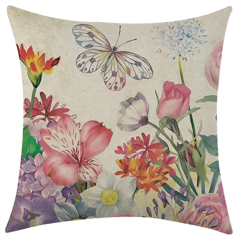 Butterfly Flower Pillow Covers 5