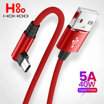 USB Type-c Cable 5A Fast Charging Wire For Xiaomi 11 10 Ultra Poco F4 F3 X3 Pro redmi K60 50 40 pro note 12 11T pro Type-c cabie 1