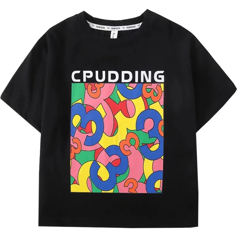 Boys' Summer Short Sleeve T-shirt New Small And Medium Children's Round Neck Top Children's Casual Versatile Half Sleeve Fashion