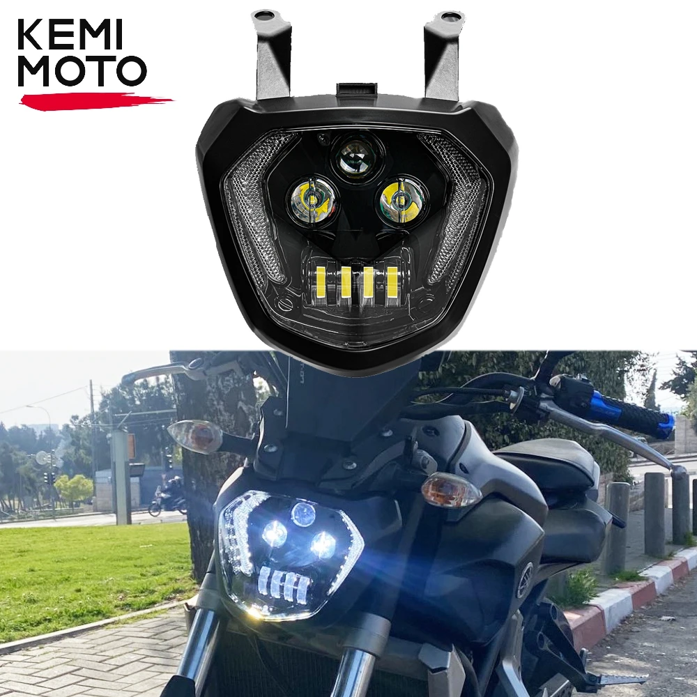 Para YAMAHA MT07 Faro MT 07 MT 07 LED Lámpara DRL FZ07 FZ 07 2014 2015