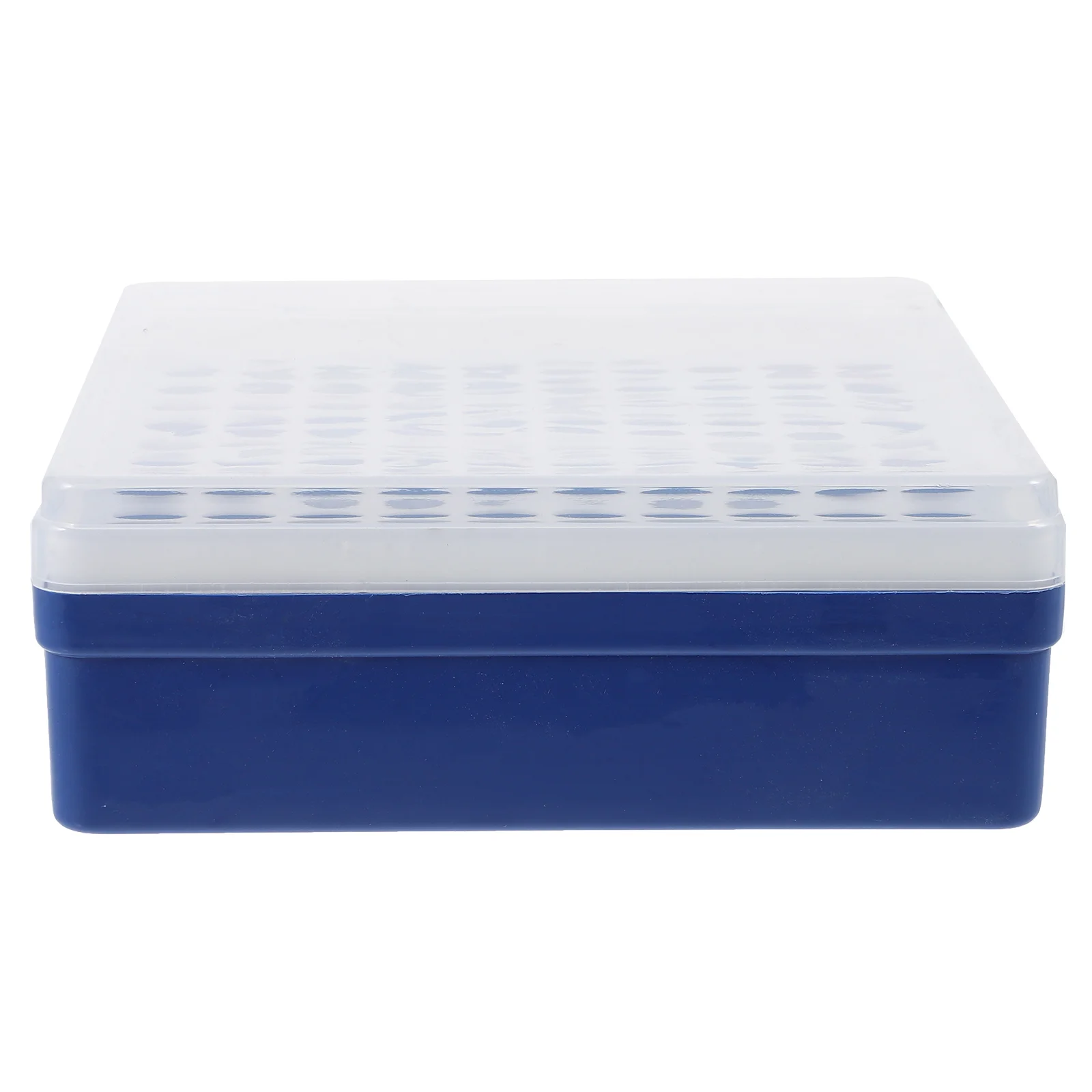 

Test Tubes Box Testing Tubes Holder Centrifuge Tube Case Reusable Test Tube Case for Laboratory(100 Holes)