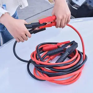 Hoch leistungs 2000a 4m Autobatterie Stromkabel Sprung leitungen Booster  Kabel Überbrückung kabel Notfall Feuer draht für PKW LKW - AliExpress
