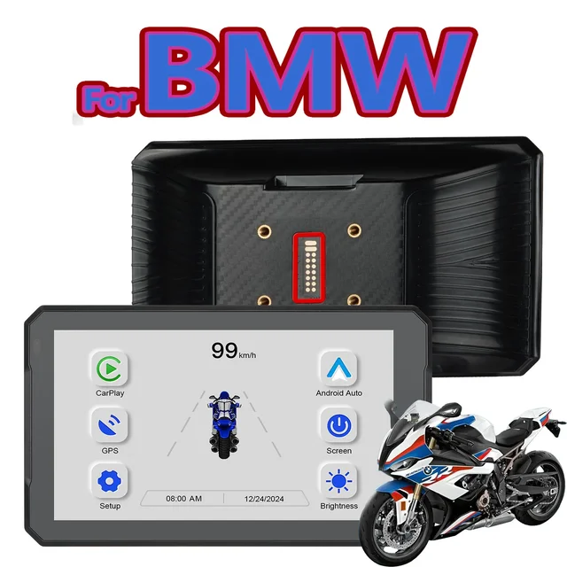 Carplay for bmw XR M1000 R1200GS R1250GS S1000XR R1300GS 7 Inch Portable Motorcycle Navigator CarPlay Android Auto Navigator