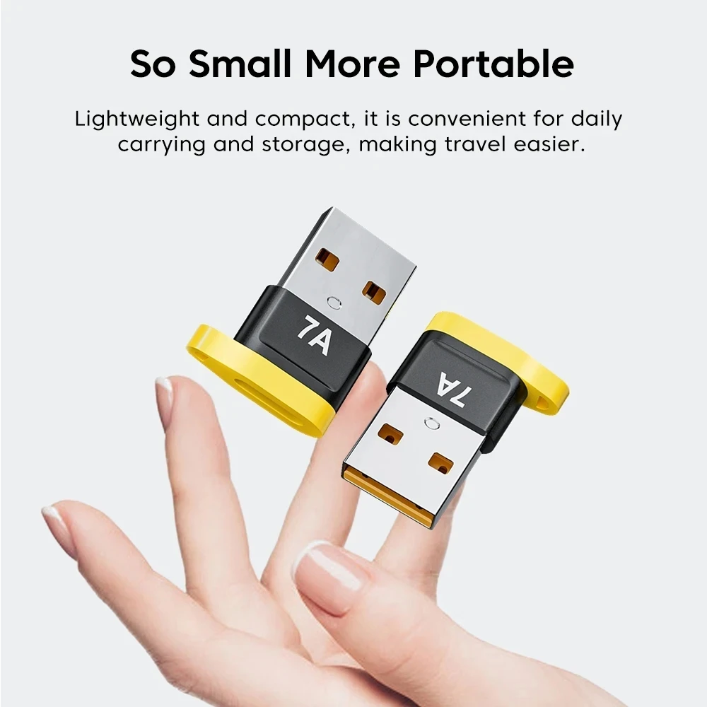 NNBILI 7A USB-C OTG 어댑터 120W USB(남성) - Type-C(여성) 충전 컨버터 맥북 삼성 어댑터 데이터 전송용