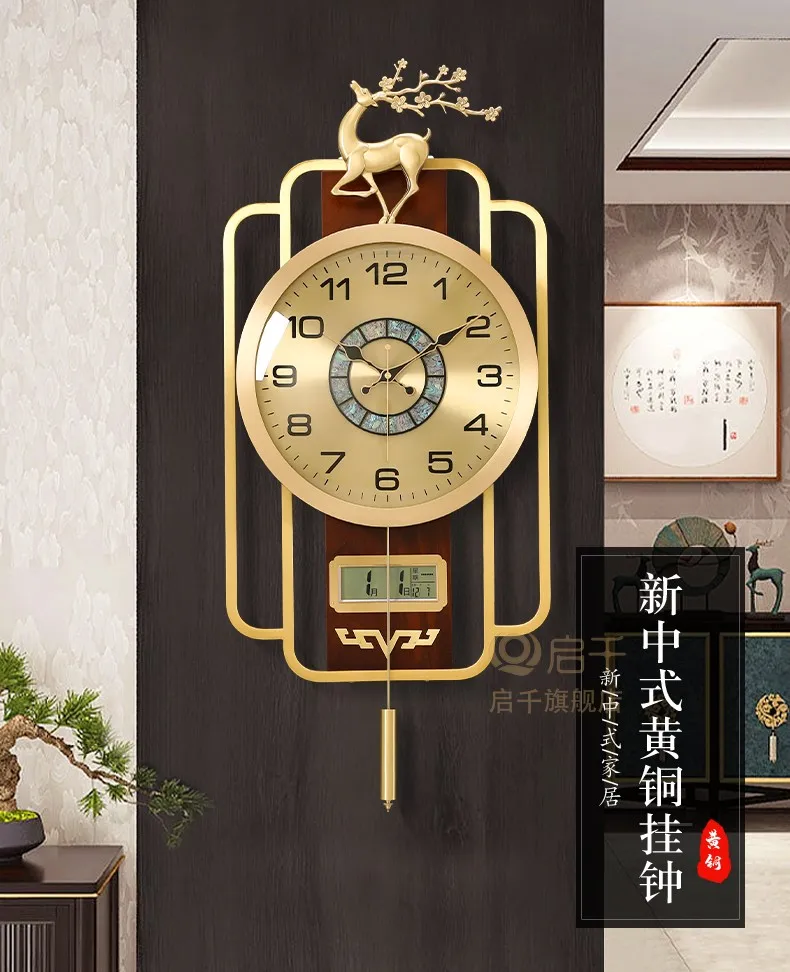 Description Picture 2 of itemMinimalist Hanging Wall Clock Mechanical Design Nordic Pendulum Wall Clock Interior Italy Duvar Saati Decoration Accessories