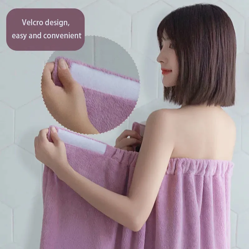 Plus Size Super Long Large Bath Towel Microfiber Wearable Soft Bathrobe  Women Miraculous Beach Spa Bathroom Towels Quick Dry