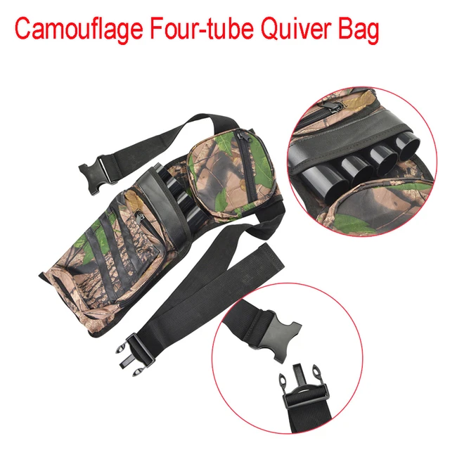 Sac de support de flèches de tir à l'arc, 4 tubes, flèche chirurgicale pour  la chasse - AliExpress