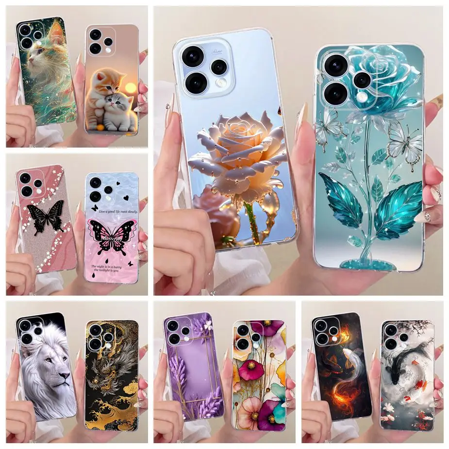 Colorful Flowers Painted Soft Slim Phone Case