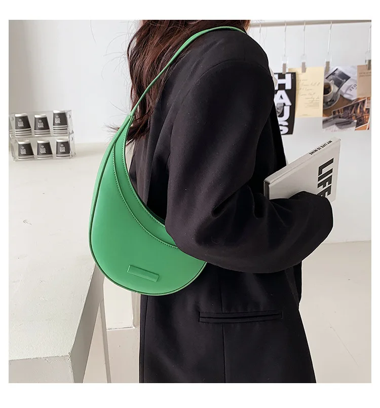 Shoulder Bags luxury JIOMAY Women Shoulder Bag 2022 PU Leather Purse and Handbag Female Shopper Summer Fashion Simple Irregular Underarm Crescent Bag large shoulder bag