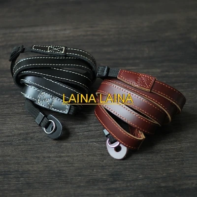  가죽 소가죽 카메라 넥 스트랩 카메라 휴대용 벨트 DSLR 스트랩 밴드 (, 루믹스, 니콘, 캐논, 후지, 라이카 미러리스용)