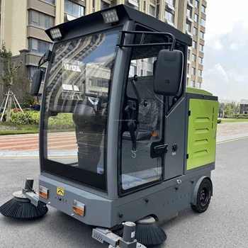 Robot spazzatrice stradale portatile Presa di fabbrica Robot spazzatrice stradale industriale con batteria elettrica per spazzare le strade