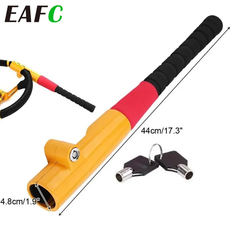 Car Steering Wheel Lock Anti-Theft Device Baseball Lock With 2 Keys