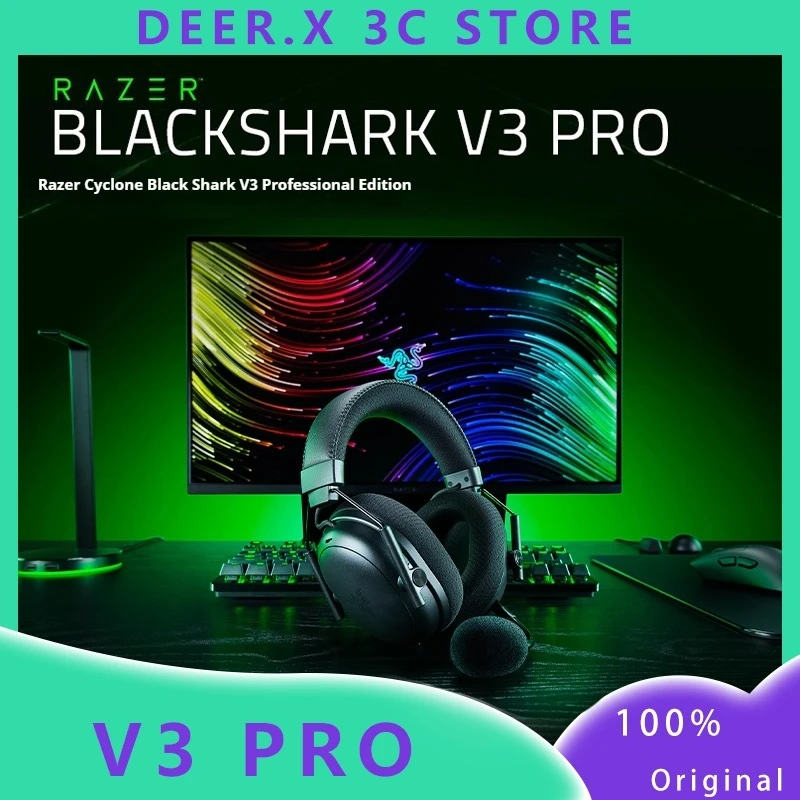 V3 Pro Gaming Headset 4-Mode Connectivity Wireless Esports Headset Over-Ear Design ANC Microphone 70h Battery 1