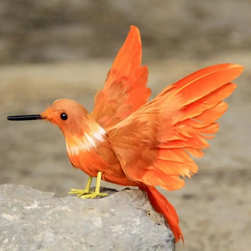 23GA Life Like Bird Decoration Featherd Bird Figure for Unique Home and Garden Space