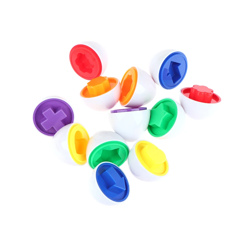 1Pc Eggs Shape Montessori Matching Color Educational Toys for Baby and Toddlers Recognition Sorter Puzzle Learning Toys Gift