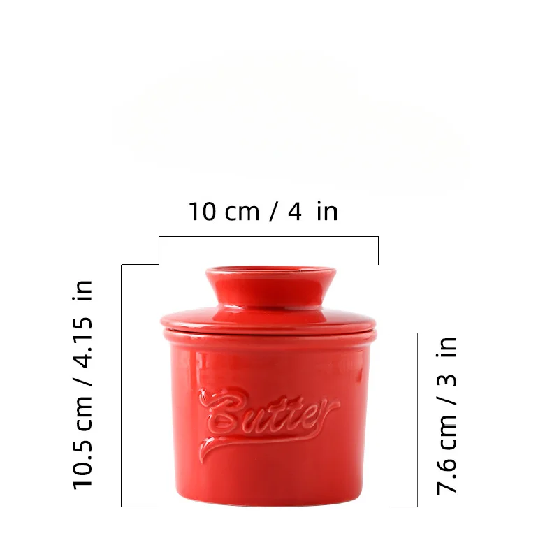 Ceramic French Butter Keeper Crock 150ml 4