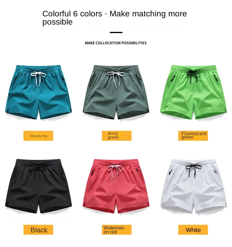 Herren Schnelltrocknende Laufshorts mit Kordelzug und Reißverschlusstaschen - Ideal für Sportliche Workouts und Fitnesstraining – Detail 8