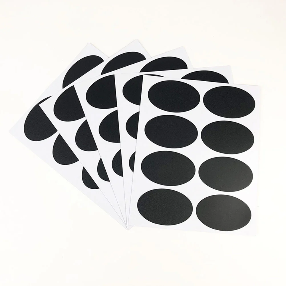 

20 Sheets Chalkboard Labels Stickers Oval Erasable Chalk Personalized for Jars Bottles Pantry Storage Crafts 5 9x3 4cm