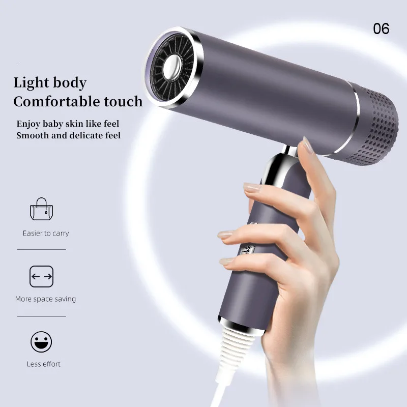 Hair Dryer 1600w Negative Ion Foldable Portable Household Hair Salon T-type Dryer hair dryer