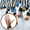 1/4PCS football field marker indicator wristband, black football team down indicator football wristband referee wristband length 5