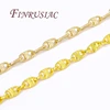 18K Gold Plated Chain For Jewelry Making,DIY Necklaces Bracelets Accessories,Bulk Chains Wholesale,Metal Chains