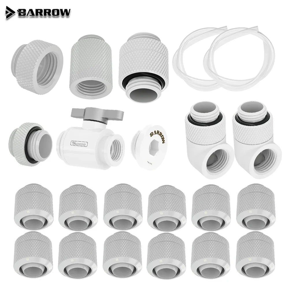Barrow 10x13 mm Soft Tube Fitting Kit 10x16 mm Kit Adaptador de Mangueira para Acessórios de Refrigeração a Água Faça Você Mesmo Mod Black Silver White Gold - Imagem 4