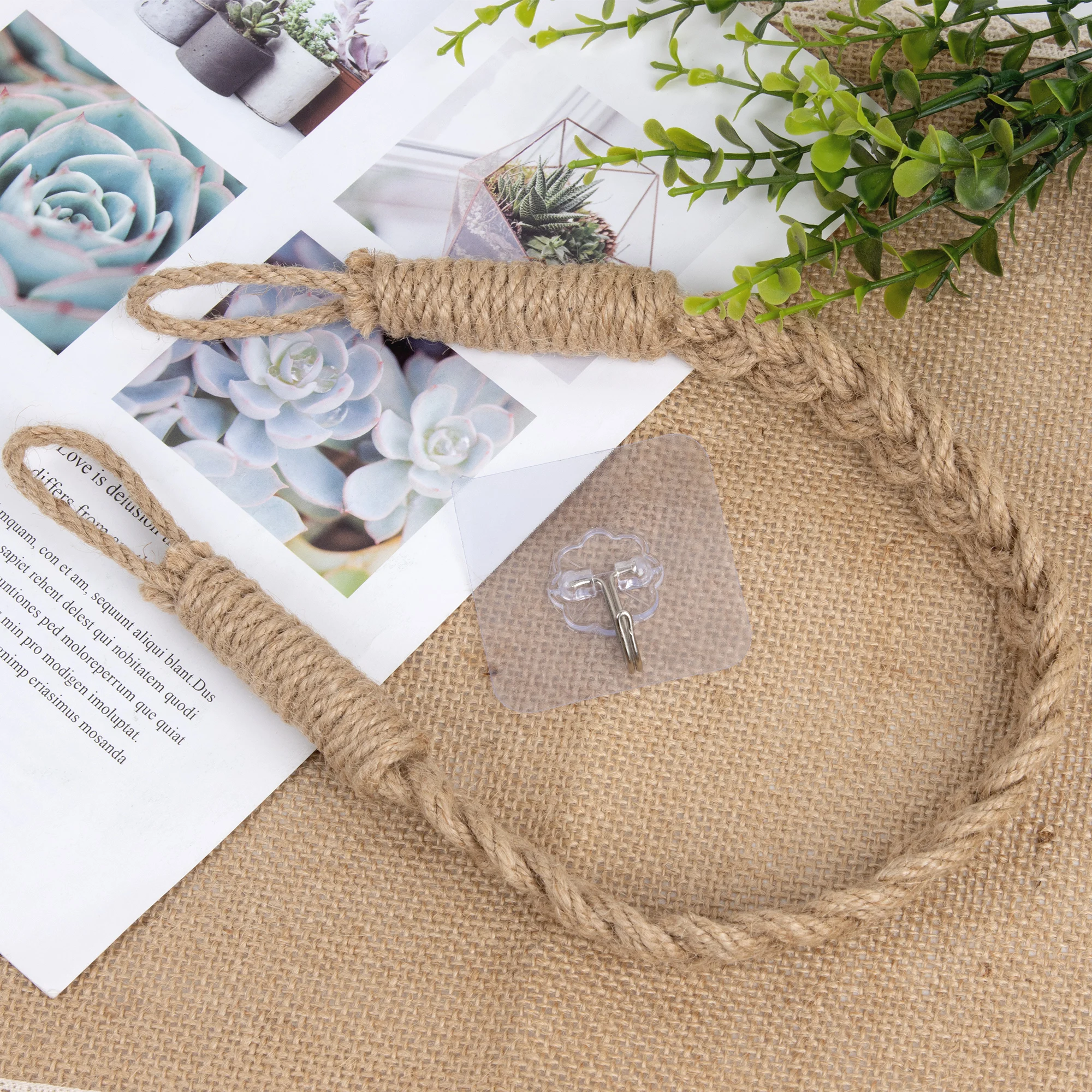 Curtain Tiebacks Macrame Curtain Tiebacks Hemp rope weaving Home Decoration Accessories Decorative Curtain Rope Aurtain Boho Home Decor
