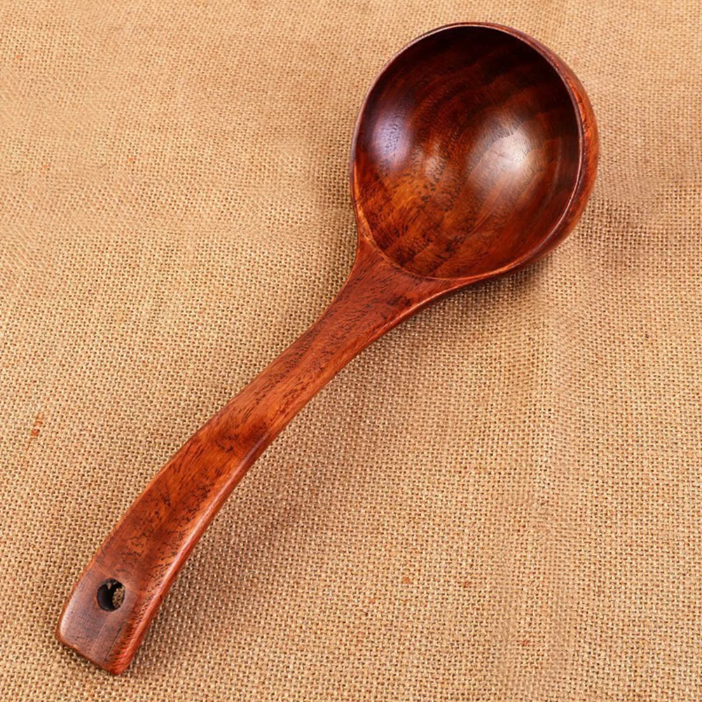 

Soup Spoons Kitchen Utensils Salt Serving Scoop Chinese Style Wooden Cooking Bamboo