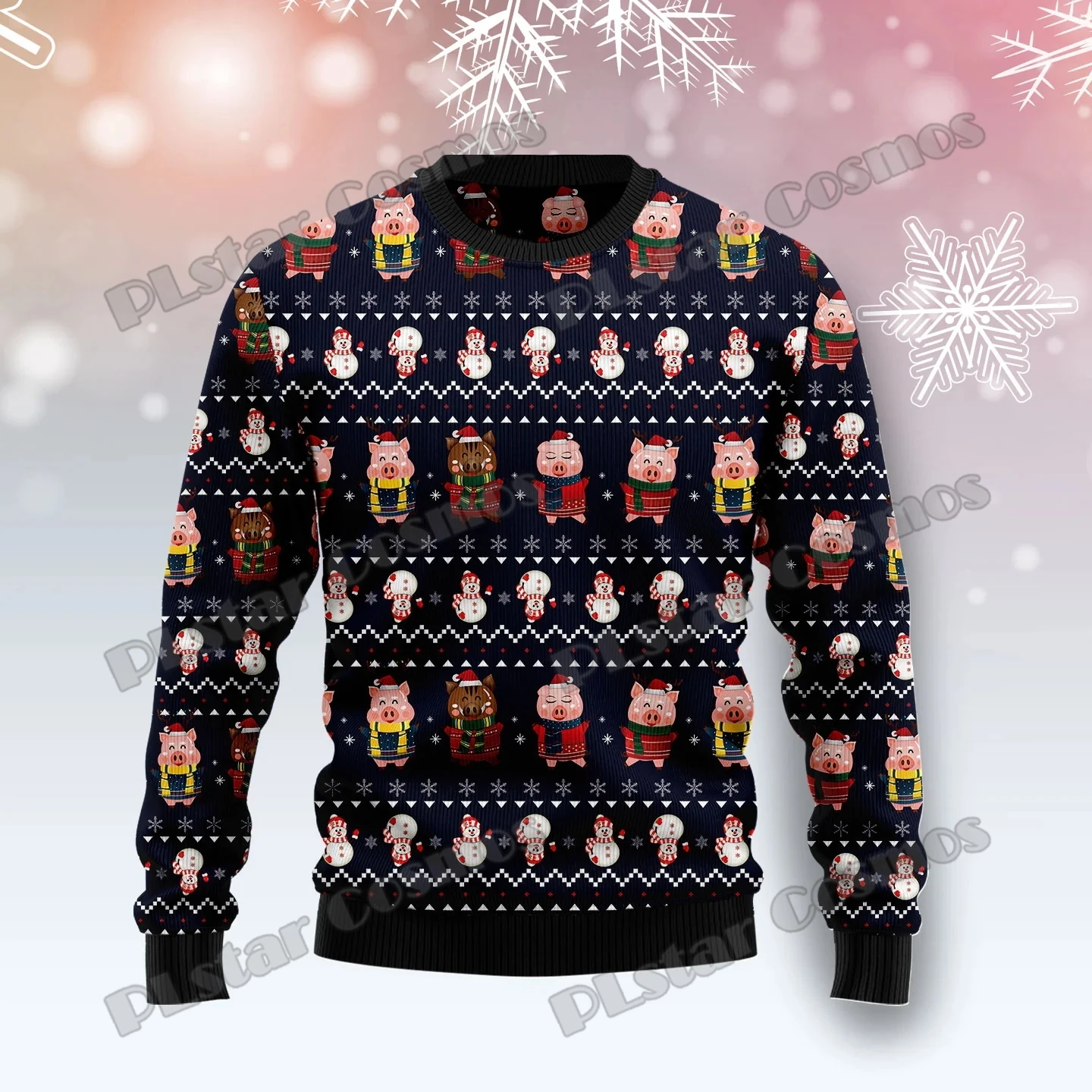 PLstar Cosmos Santa Frohe Weihnachten 3D Gedruckt Mode männer Hässliche Weihnachten Pullover Winter Unisex Casual Strickwaren Pullover MYY21 – Detail 11