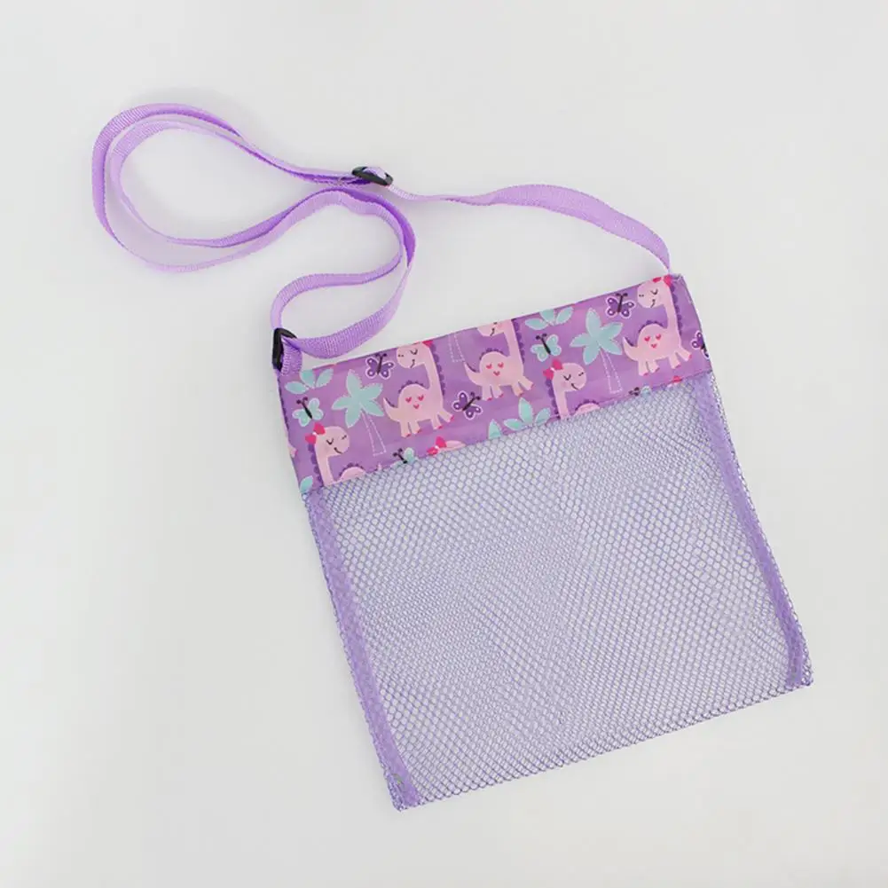 Ultra Light Mesh Beach Bag Adjustable Shoulder Strap Portable Sea Shell Collecting Bag  Kids Beach Bag    Beach Toy Bag 3
