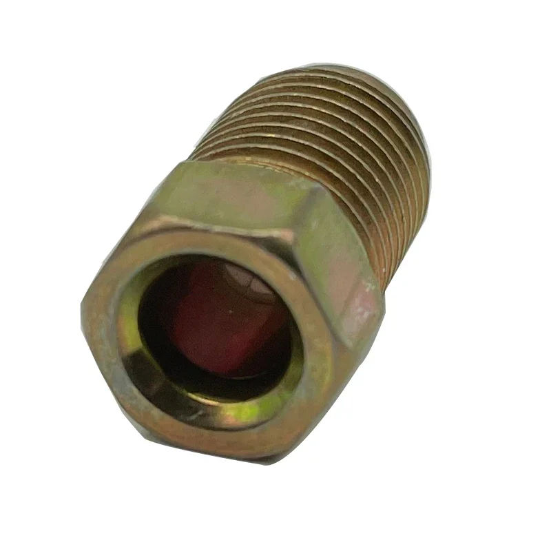 10/20/50X 10mmx1mm Male Short Car Brake Pipe Screw Nuts Bolts for 3/16" Inch Metric Braking Tube Brake Line Fittings Connectors brake adapter car brake pipe repair kit
