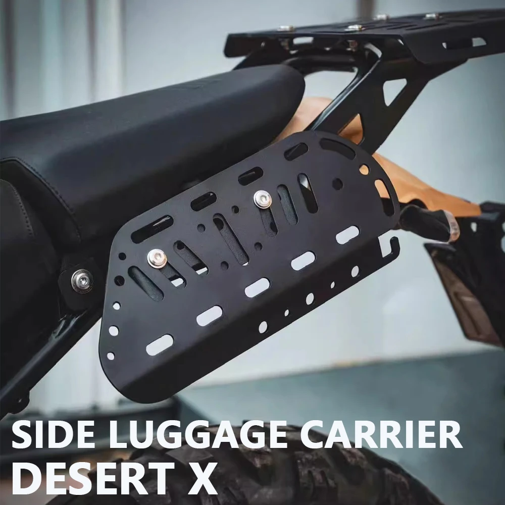For Ducati Desert X Motorcycle Luggage Rack Side Bags DESERT X Luggage Carrier Rack Mounting Holder Saddlebag Side Box Bracket