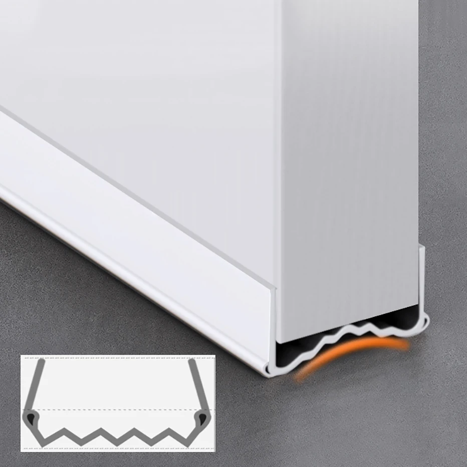 Wave Bottom Door Draft Stopper Weather Strip Anti-Cold Noise Blocker Soundproof Door Sweeps For Interior Doors Gap Filler Door Seal Strip Sealing Strip Tape Window Seal Strip Sealing Tape Sealing Strip Rubber Seal Strip Rubber Door Weatherstripping Door Weatherstripping Door Draft Stopper Silicone Seal Strip