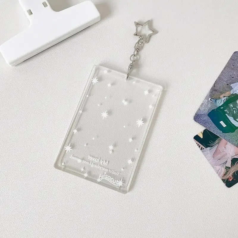 Card Protector Sleeves Portable Badge Card Holder Trading Card Sleeves Practical Photo Card Sleeves Hard Case Card Holder For