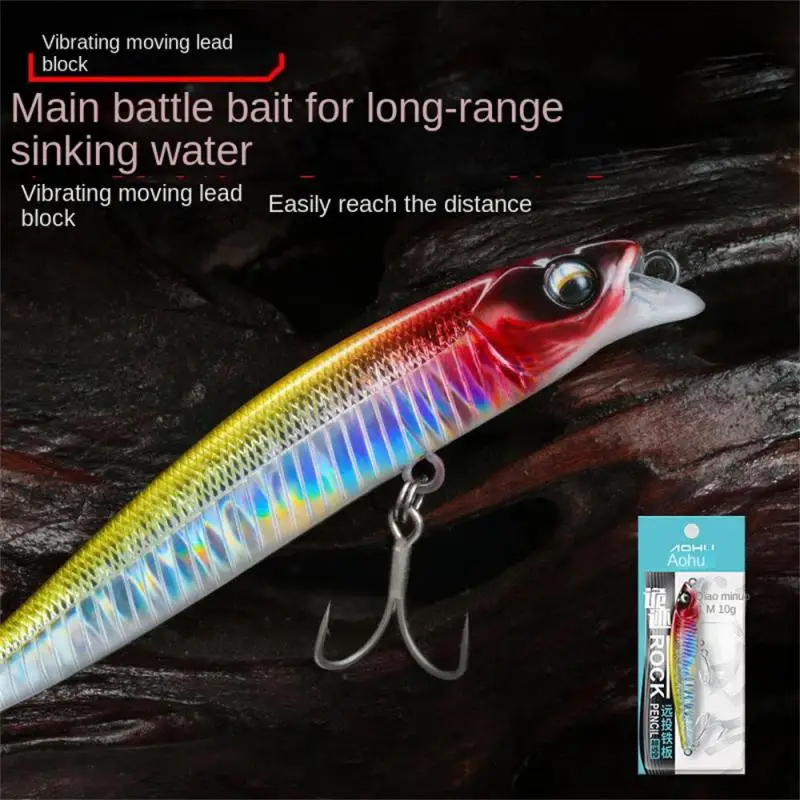 

Sinking Pencil Fishing Lure 10g 14g 18g Long Casting Vibration Minnow Wobblers Tackle Artificial Bait for Pike Bass Trout