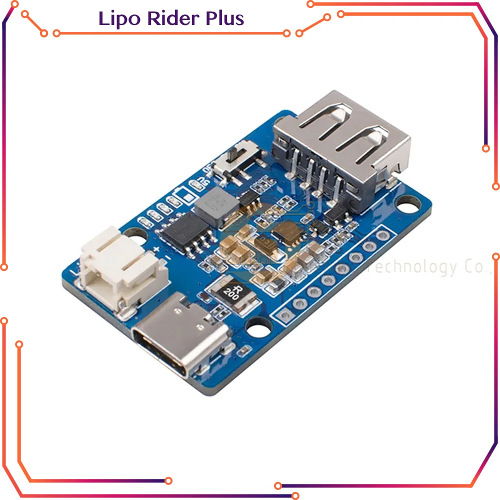 Lipo Rider Plus Caricabatterie/Booster 5V 2.4A Modulo Usb Tipo C