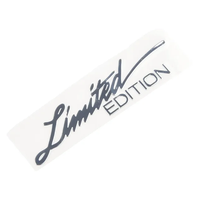 2x Car Motorcycle Stickers Silver Limited Edition Logo Emblem Badge Metal Sticker Decals Car Accessories 3