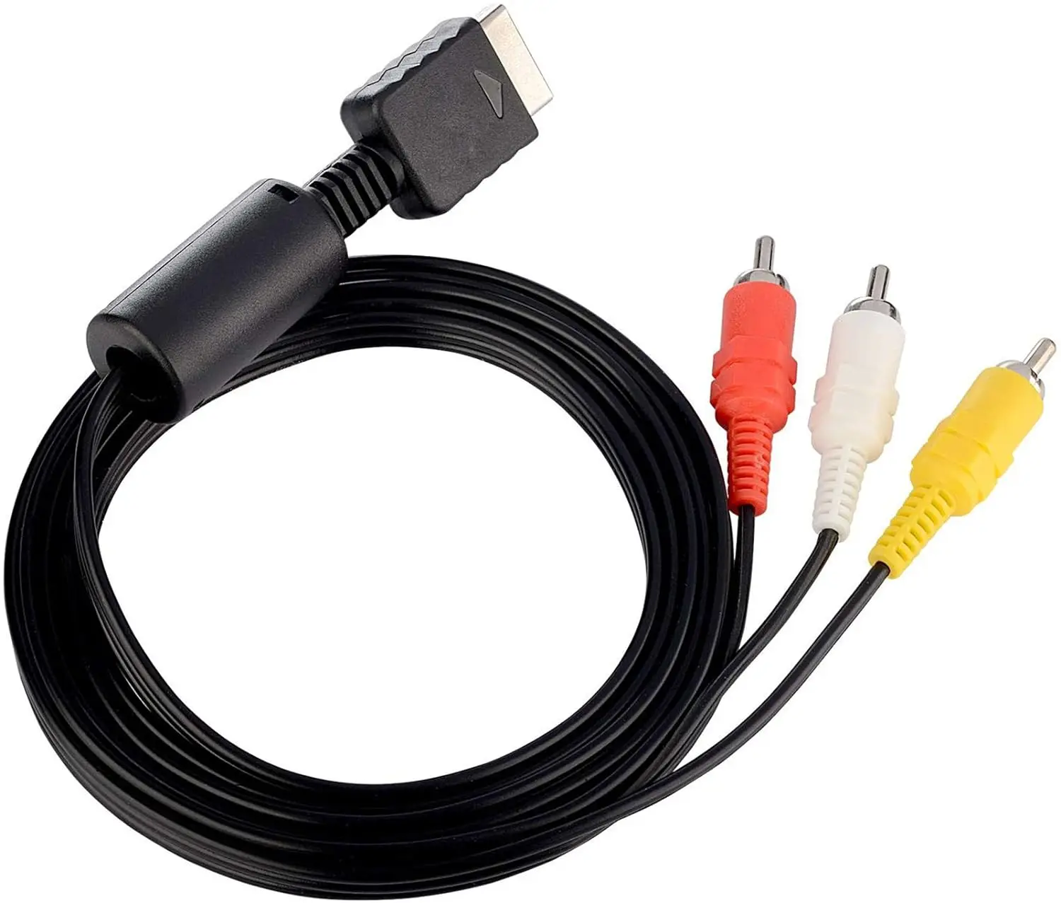 1개 PS2 PS3 AV 케이블,  플레이스테이션 2 PS2 PS3용 AV-RCA 컴포지트 케이블 코드(6FT)