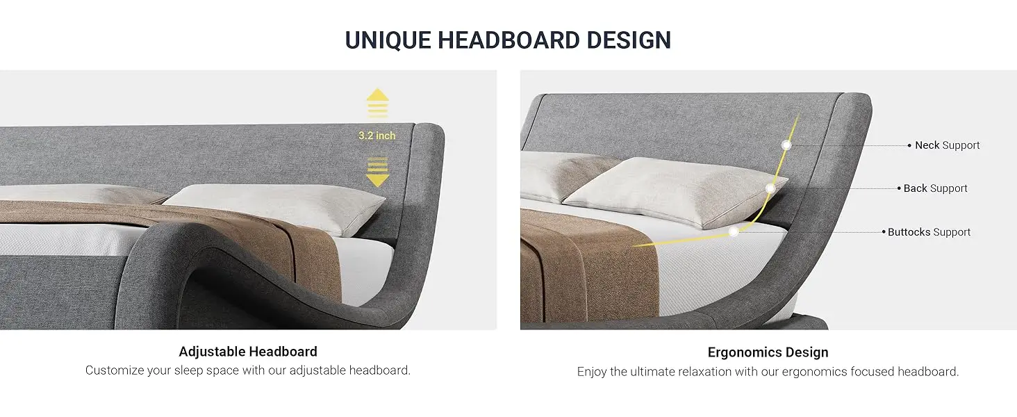 Adjustable and Ergonomics Headboard
