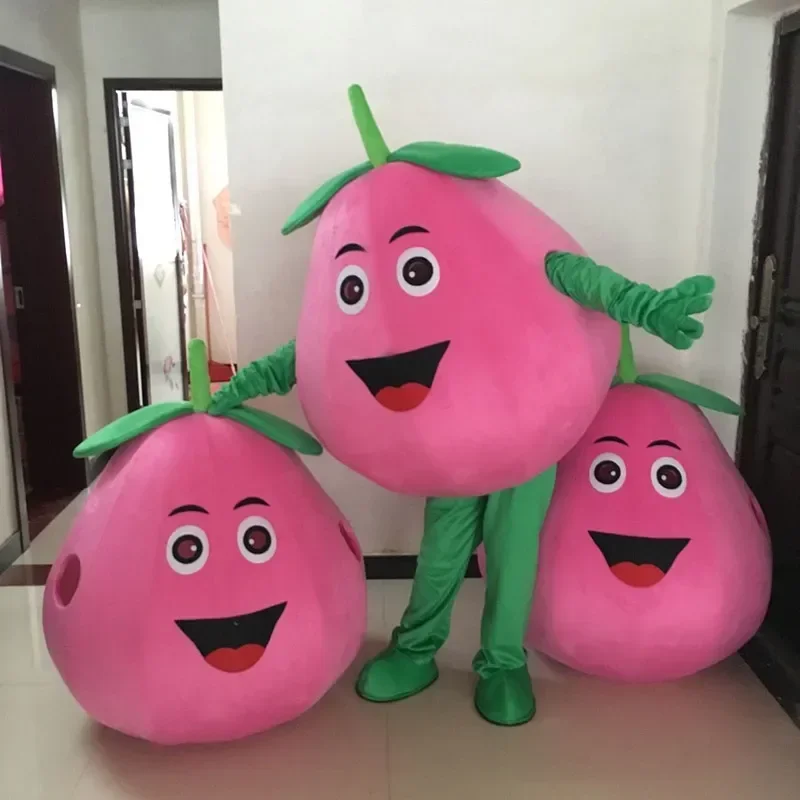 

Fruit Peach Mascot Costume Adult Character Cosplay Clothings
