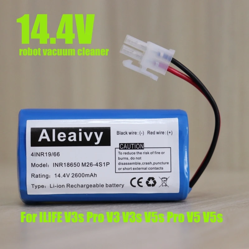 

Аккумуляторная батарея Aleaivy, 14,8 в, 3500 мАч, для робота-пылесоса ILIFE V3s Pro V3, V3s, V5s Pro, V5, V5s