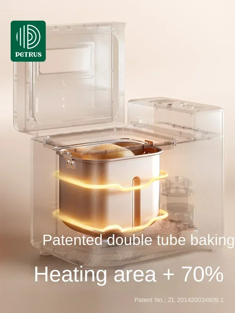 Bread Maker with Multi-functions and Automatic Kneading, Fermenting, and Toasting-Petrus PE8855 220V