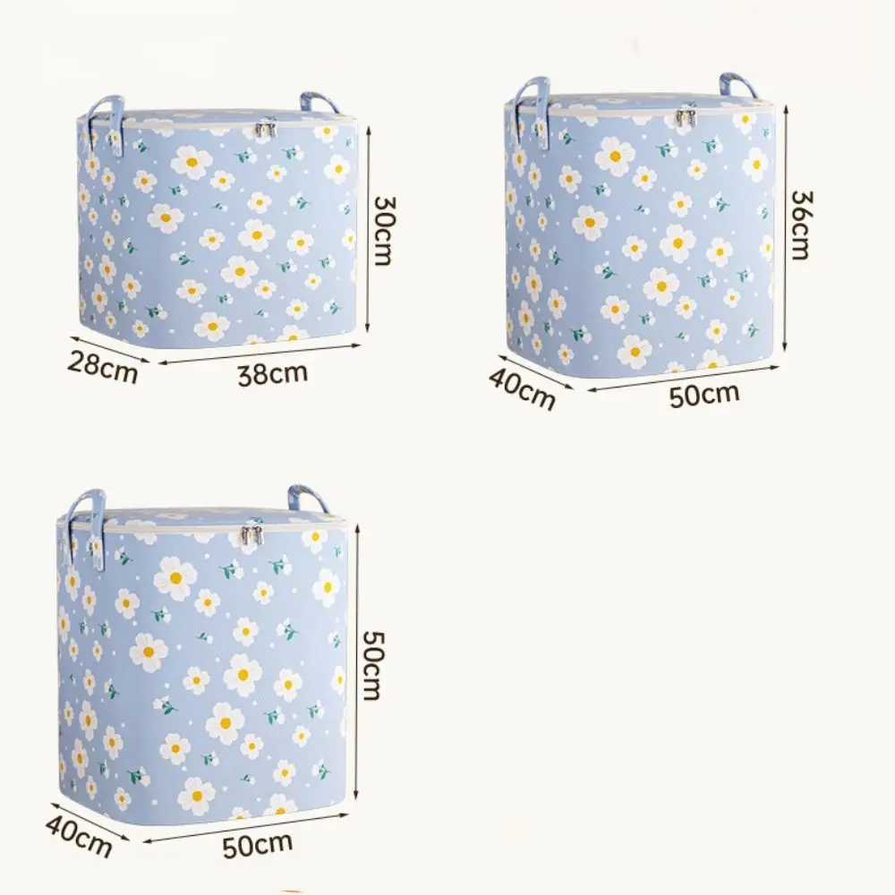 Flower Non-woven Fabric Quilt Storage Bag Moistureproof Thick Moving and Packing Bag Cotton Blanket Bag Foldable Dust-proof 6
