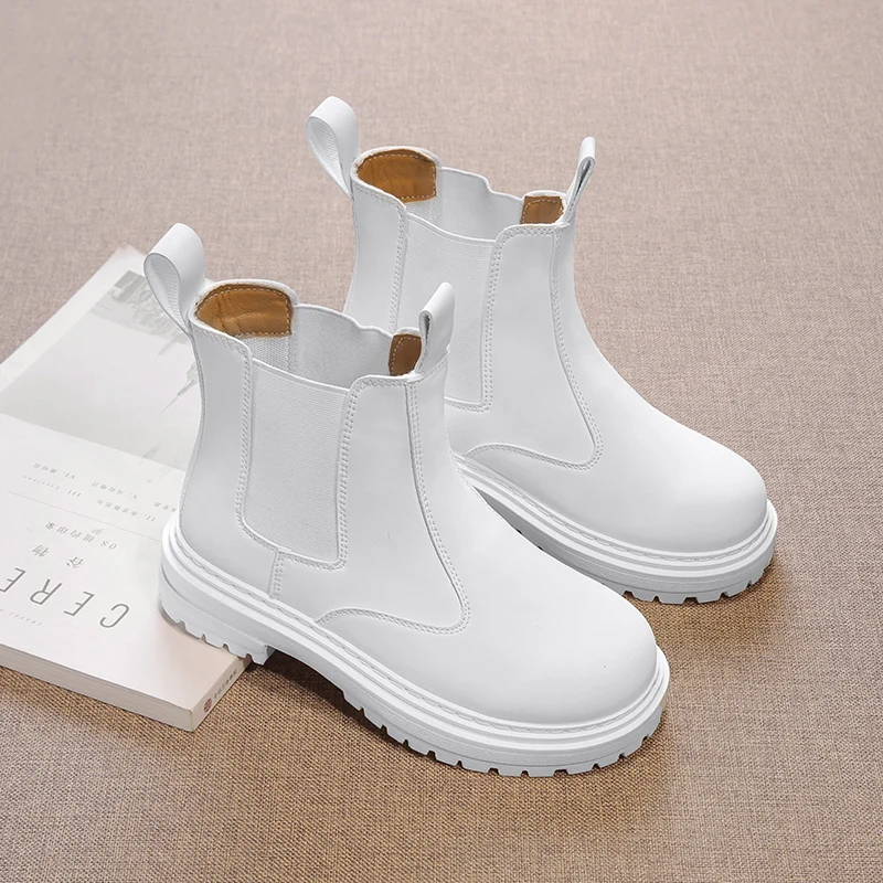 

Girls Ankle Leather Boots with Zipper Lace Up Outdoor Hiking Waterproof Anti-Slip Durable Combat Bootie for Kids