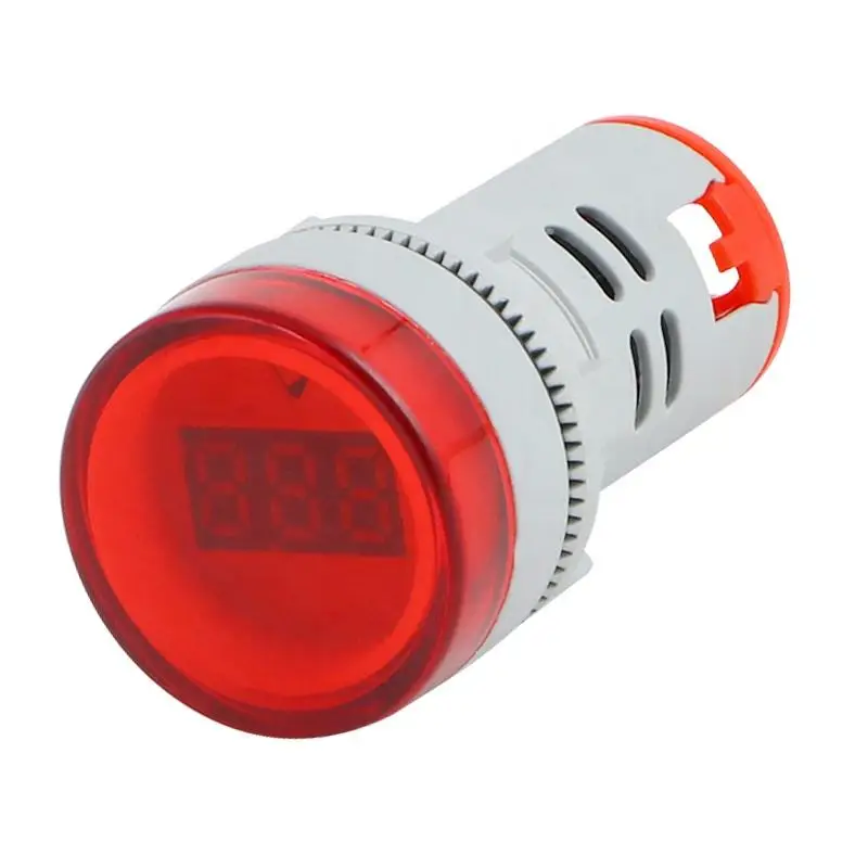 

AC 0-100Hz Hz 22MM LED frequency meter indicator pilot light Red Yellow Green white Blue