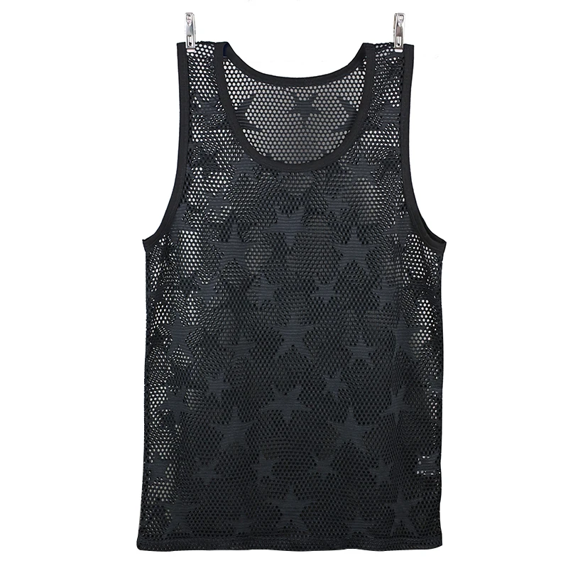 Men's Breathable Mesh Tank Top | Sleeveless Bodybuilding Shirt | Men's Fitness Vest mens mesh see thru underwear