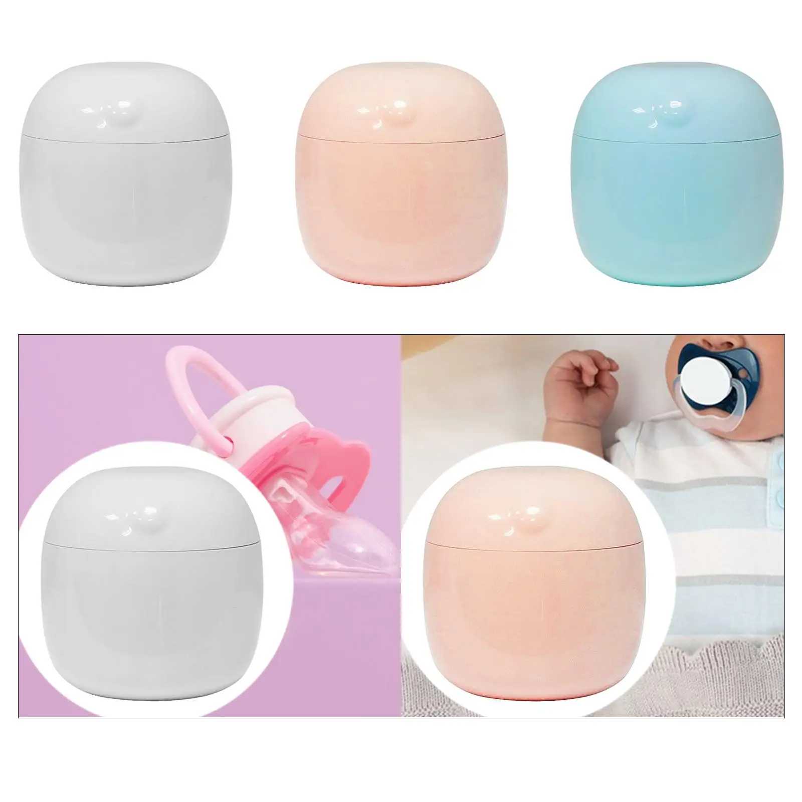 UV Light Sanitizer Box Mini Ultraviolet LED Portable Pacifier Sterilizer Sanitizer Box for Pacifier Toothbrush Jewelry Earphone
